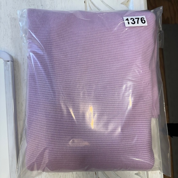 NWT INC Sweater Knit Lilac Moon Purple 1x boat neck ribbed - Picture 8 of 8